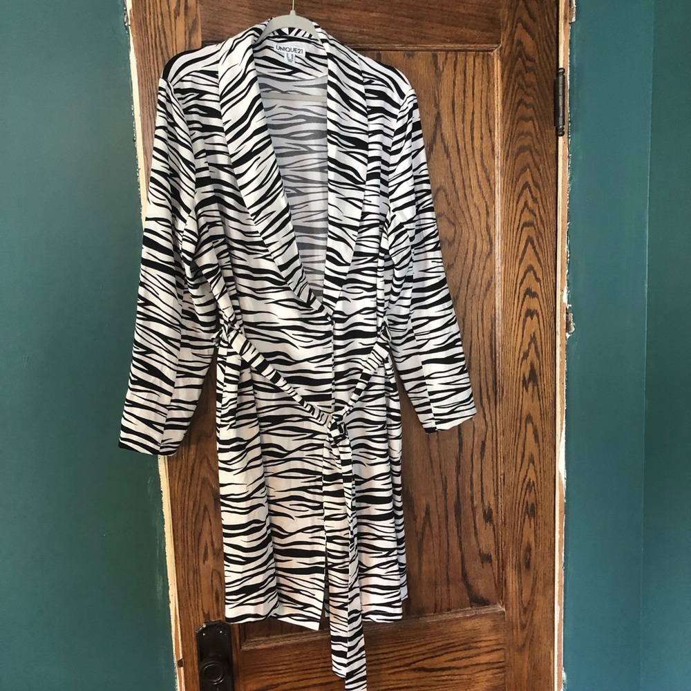 Zebra Blazer Wrap Dress